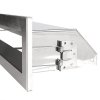 Kratka kominkowa OTWARTA narożna prawa 80x40x6cm inox